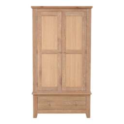 Double Wardrobe - Inglesham Whitewash Oak - The Cotswold Company - thumbnail 5