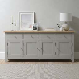 Extra Large Sideboard - Chester Dove Grey - The Cotswold Company - thumbnail 1