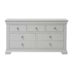 7 Drawer Wide Chest - Chantilly Pebble Grey - The Cotswold Company - thumbnail 3