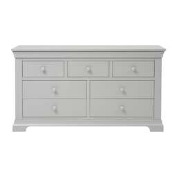 7 Drawer Wide Chest - Chantilly Pebble Grey - The Cotswold Company - thumbnail 4
