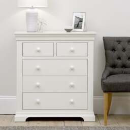 5 Drawer Chest - Chantilly Warm White - The Cotswold Company - thumbnail 4