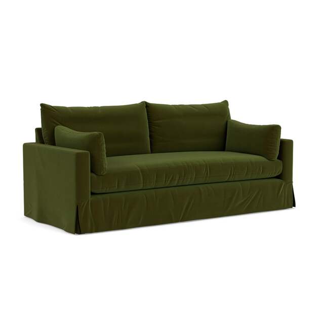 4 Seater Sofa - Forest Green - Matt Velvet - Ashton - The Cotswold Company - image 1