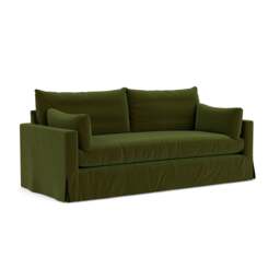 4 Seater Sofa - Forest Green - Matt Velvet - Ashton - The Cotswold Company