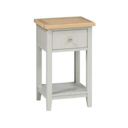 Pair of 1 Drawer Bedside Tables - Chester Dove Grey - The Cotswold Company - thumbnail 3