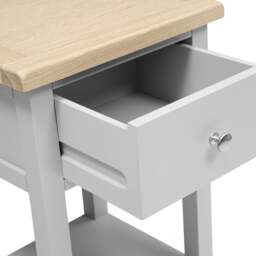 Pair of 1 Drawer Bedside Tables - Chester Dove Grey - The Cotswold Company - thumbnail 4