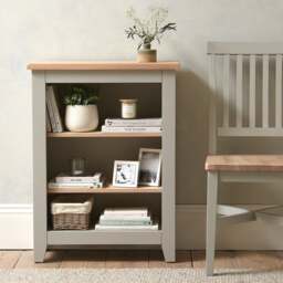 Small Bookcase - Chester Dove Grey - The Cotswold Company