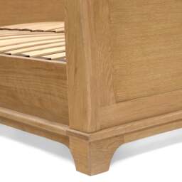 Double Sleigh Bed and 2 Bedside Table Set - Winchcombe Oiled Oak - The Cotswold Company - thumbnail 7