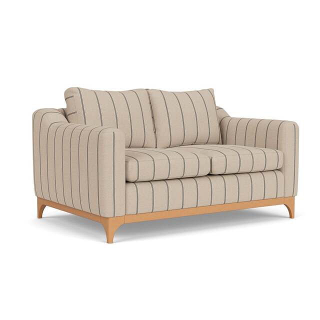 2 Seater Sofa - Charcoal - Compton Stripe - Watson - The Cotswold Company - image 1