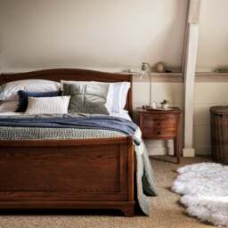 5ft King Size Sleigh Bed - Winchcombe Dark Oak - The Cotswold Company - thumbnail 1
