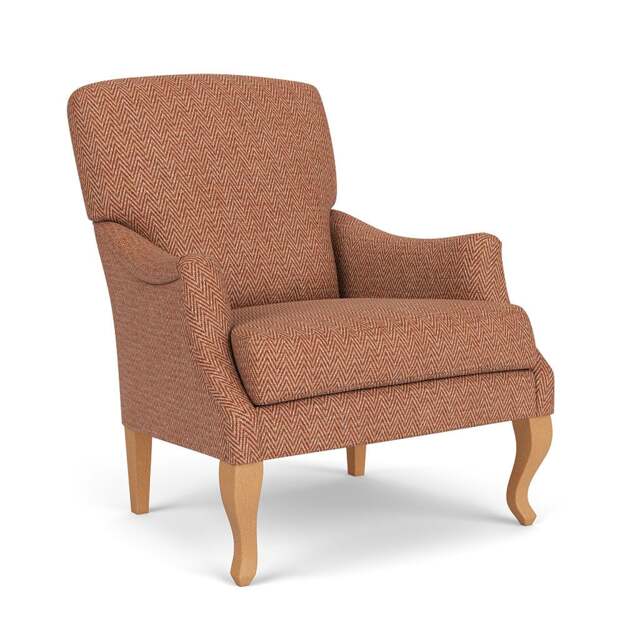 Armchair - Brick - Herringbone Weave - Elsie - The Cotswold Company - image 1