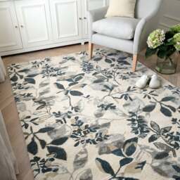 Rugs & Runners Onyx Leaf Trail Rug 160x230cm -  - The Cotswold Company