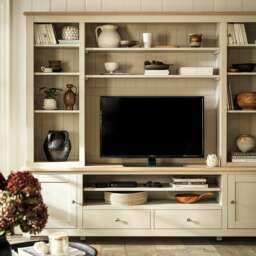 Tv and Media Storage Unit - Chester Limestone - The Cotswold Company