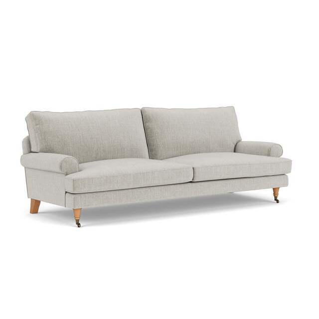 4 Seater Sofa - Grey Mist - Eco Chenille - Stewart - The Cotswold Company - image 1