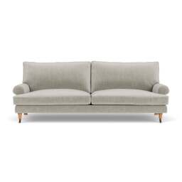 4 Seater Sofa - Grey Mist - Eco Chenille - Stewart - The Cotswold Company - thumbnail 2