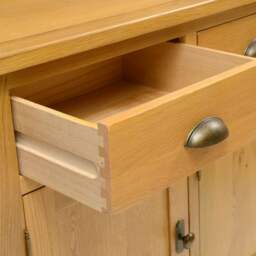 Oakland Rustic Oak Large Sideboard - The Cotswold Company - thumbnail 6