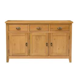 Oakland Rustic Oak Large Sideboard - The Cotswold Company - thumbnail 2
