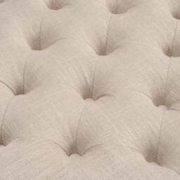 Clover Buttoned Coffee Table - Stone Linen - The Cotswold Company - thumbnail 5
