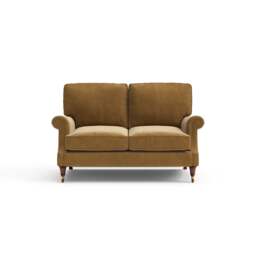 Large 2 Seater Sofa - Mustard - Matt Velvet - Taylor High Back - The Cotswold Company - thumbnail 6