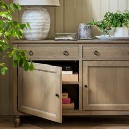 Elkstone Smoked Oak Large Sideboard - The Cotswold Company - thumbnail 2