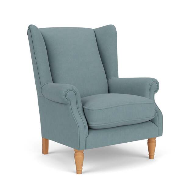Armchair - Sky blue - House Linen Mix - Alice - The Cotswold Company - image 1