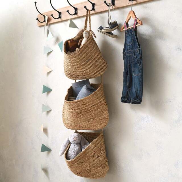 Jute Hanging Baskets Natural - Home Accessories - The Cotswold Company - image 1