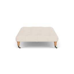 Foot Stool - Cream - House Weave - Amelia Large - The Cotswold Company - thumbnail 3