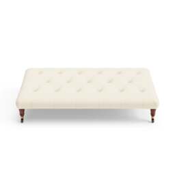 Foot Stool - Cream - House Weave - Amelia Large - The Cotswold Company - thumbnail 5