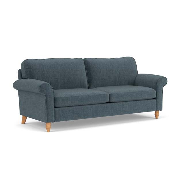 4 Seater Sofa - Teal - Eco Chenille - Hurley - The Cotswold Company - image 1