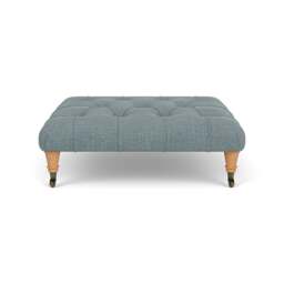 Foot Stool - Teal marl - Rustic weave - Amelia - The Cotswold Company - thumbnail 2