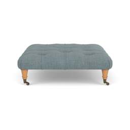 Foot Stool - Teal marl - Rustic weave - Amelia - The Cotswold Company - thumbnail 3
