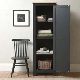 Shaker Cupboard - Chester Charcoal - The Cotswold Company - thumbnail 2