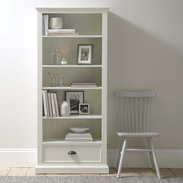 Stow Warm White Medium Bookcase - The Cotswold Company - image 1