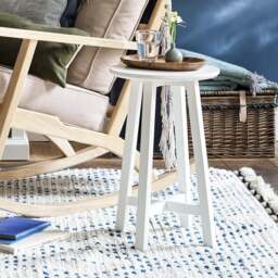 Cotswold Essentials Pure White Round Side Table - The Cotswold Company