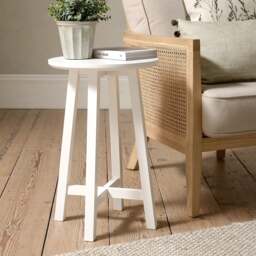 Cotswold Essentials Pure White Round Side Table - The Cotswold Company - thumbnail 2