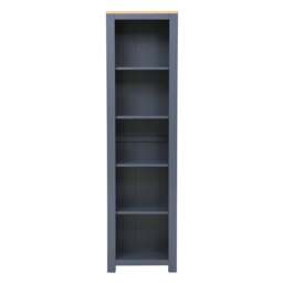 Chalford Inky Blue Tall and Slim Bookcase - The Cotswold Company - thumbnail 2