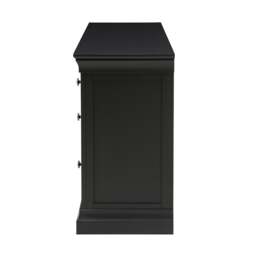 Chantilly Dusky Black Double Pedestal Dressing Table - The Cotswold Company - thumbnail 5