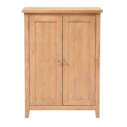 Large Shoe Cupboard - Inglesham Whitewash Oak - The Cotswold Company - thumbnail 6