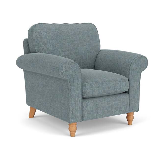 Armchair - Teal marl - Rustic Weave - Hurley - The Cotswold Company - image 1