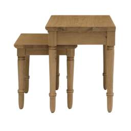 Nest of Tables - Elkstone Mellow Oak - The Cotswold Company - thumbnail 4