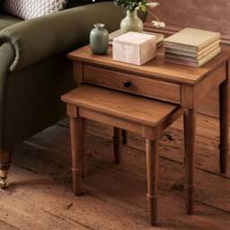 Nest of Tables - Elkstone Mellow Oak - The Cotswold Company - thumbnail 2