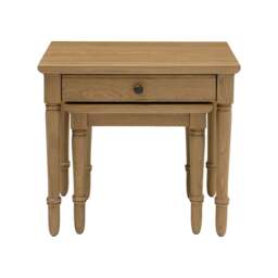Nest of Tables - Elkstone Mellow Oak - The Cotswold Company - thumbnail 3