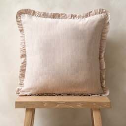 Country Ruffles Pale Rose Cushion - Home Accessories - The Cotswold Company - thumbnail 2