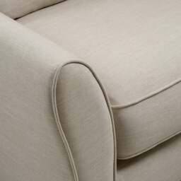 Large 2 Seater Sofa  - Natural - House Linen Mix - Express Delivery Sofas - Fletcher  - The Cotswold Company - thumbnail 5