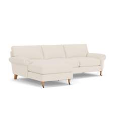 Chaise Large Left Hand - Cream - House Weave - Osbourne - The Cotswold Company - thumbnail 1