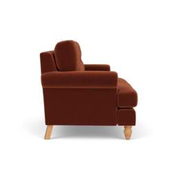 2 Seater Sofa - Brick - Matt Velvet - Talbot - The Cotswold Company - thumbnail 3