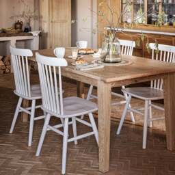 Inglesham Whitewash Oak 6-10 Seater Extending Dining Table - The Cotswold Company - thumbnail 2