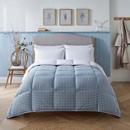 Night Lark® Gingham Print Coverless Duvet - Taupe - thumbnail 8