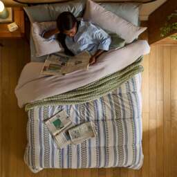 Night Lark® Scandi Stripe Coverless Duvet Set - thumbnail 6