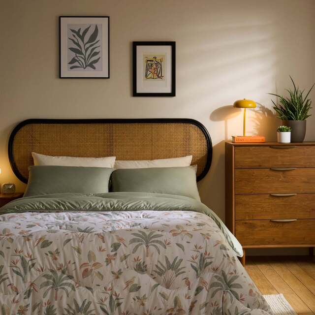 Night Lark® Abstract Palms Coverless Duvet Set - image 1