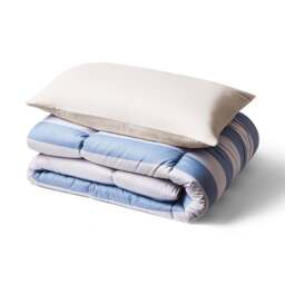 Night Lark® Reversible Herringbone Stripes Coverless Duvet Set - thumbnail 4